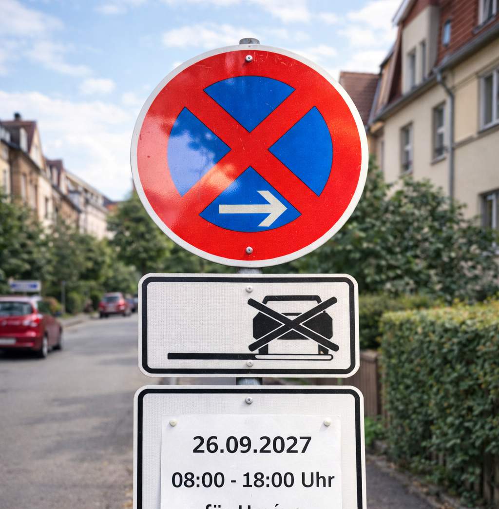 Halteverbotsschild online beantragen Stuttgart